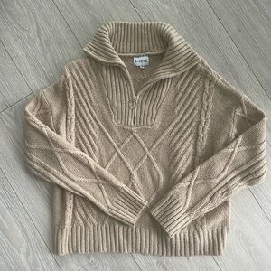 Quarter zip sweater